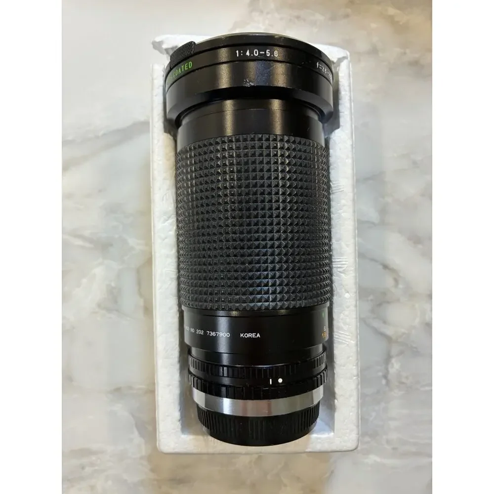 Sears 28-200mm f:4.0/5.6 Macro Zoom Lens For Olympus OM Mount Vintage 1980s Boxd